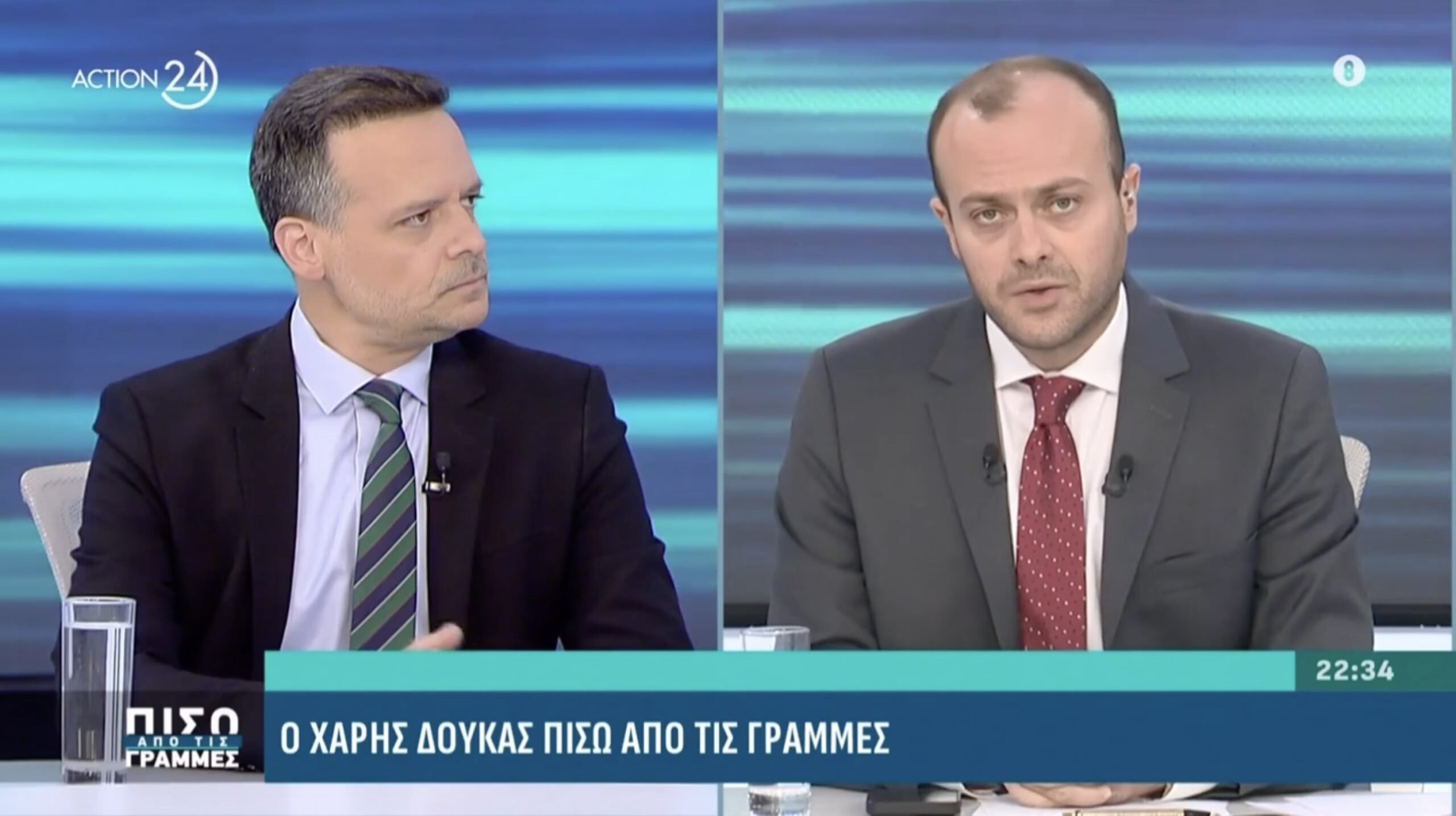 Συνέντευξη στο Action24 και στους δημοσιογράφους Γ. Πιέρρο, Ε. Καλογεροπούλου και Δ. Τάκη